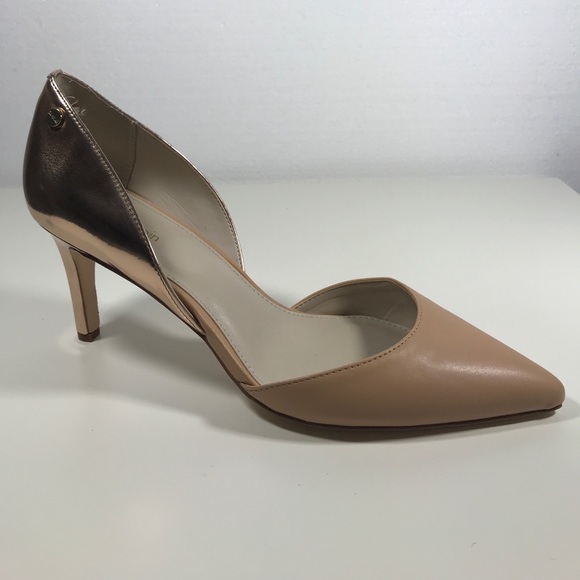 Calvin Klein Shoes - Calvin Klein Naline Nude with Rose Gold Metallic